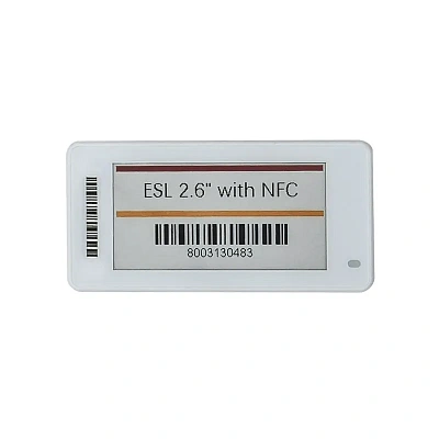 Электронный ценник Meferi label / 2.66'' / white / E-ink / 296*152 / 4 colour / BLE / CR2450 / slim / LabelB
