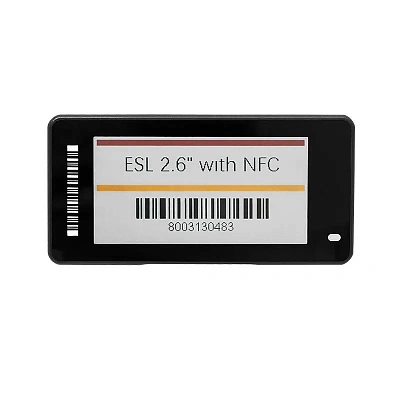 Электронный ценник Meferi label / 2.66'' / black / E-ink / 296*152 / 4 colour / BLE / CR2450 / slim / LabelB